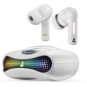boAt Airdopes Drift TWS Earbuds w/ 40hrs Playback, Beast Mode with 40ms Latency, 4 Mics with ENx, Car-Shaped ID with RGB LEDs, ASAP Charge, IWP Tech, BT v5.4 & IPX4 Resistance(White Sabre)
